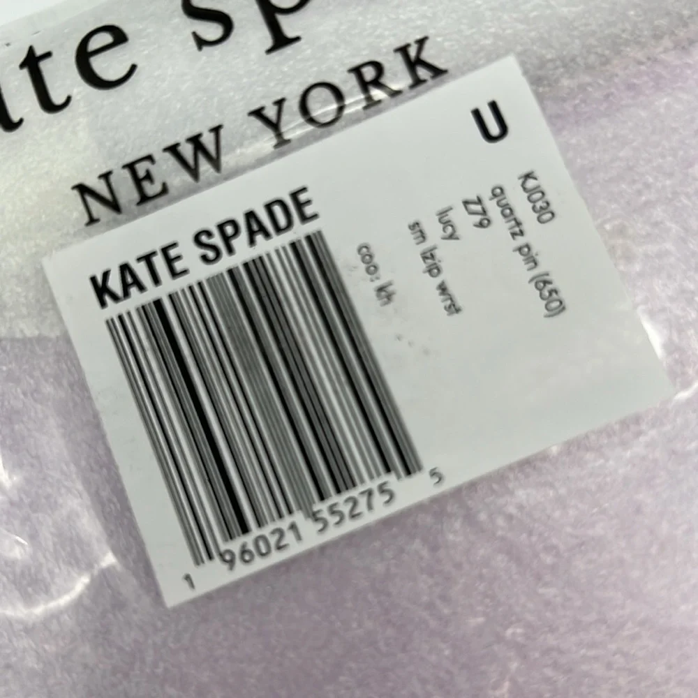 Kate Spade Lucy Metallic Small L-zip Wristlet Quartz Pink